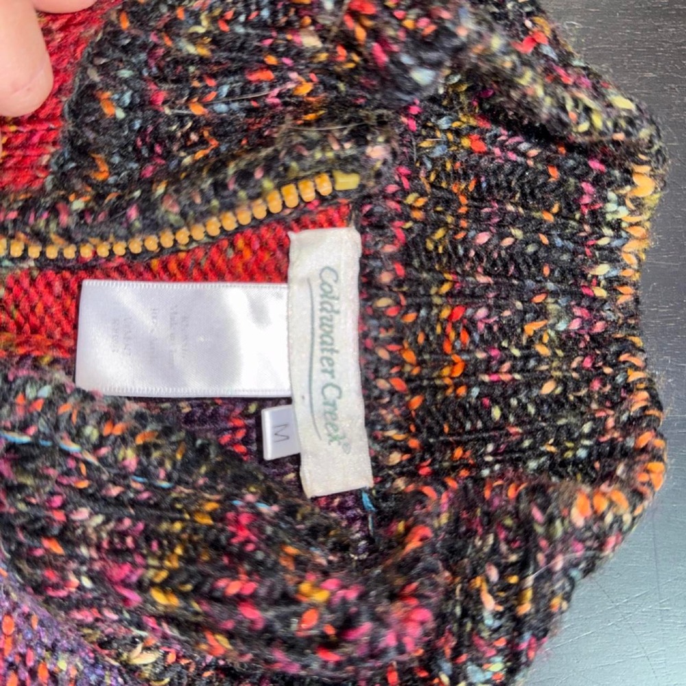 Multicolored patchwork knit sweater - Picture 3 of 4